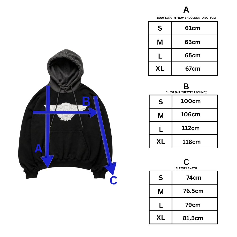 BLACK/GREY HOODIE