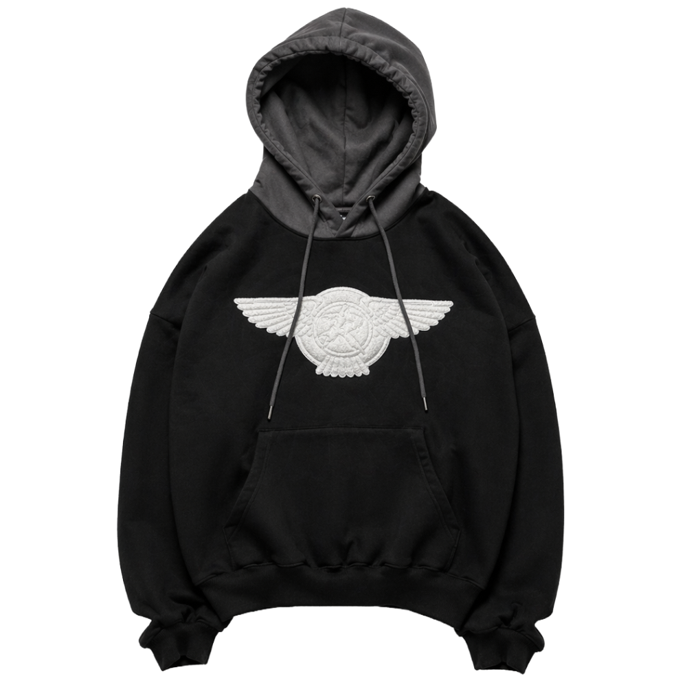 BLACK/GREY HOODIE