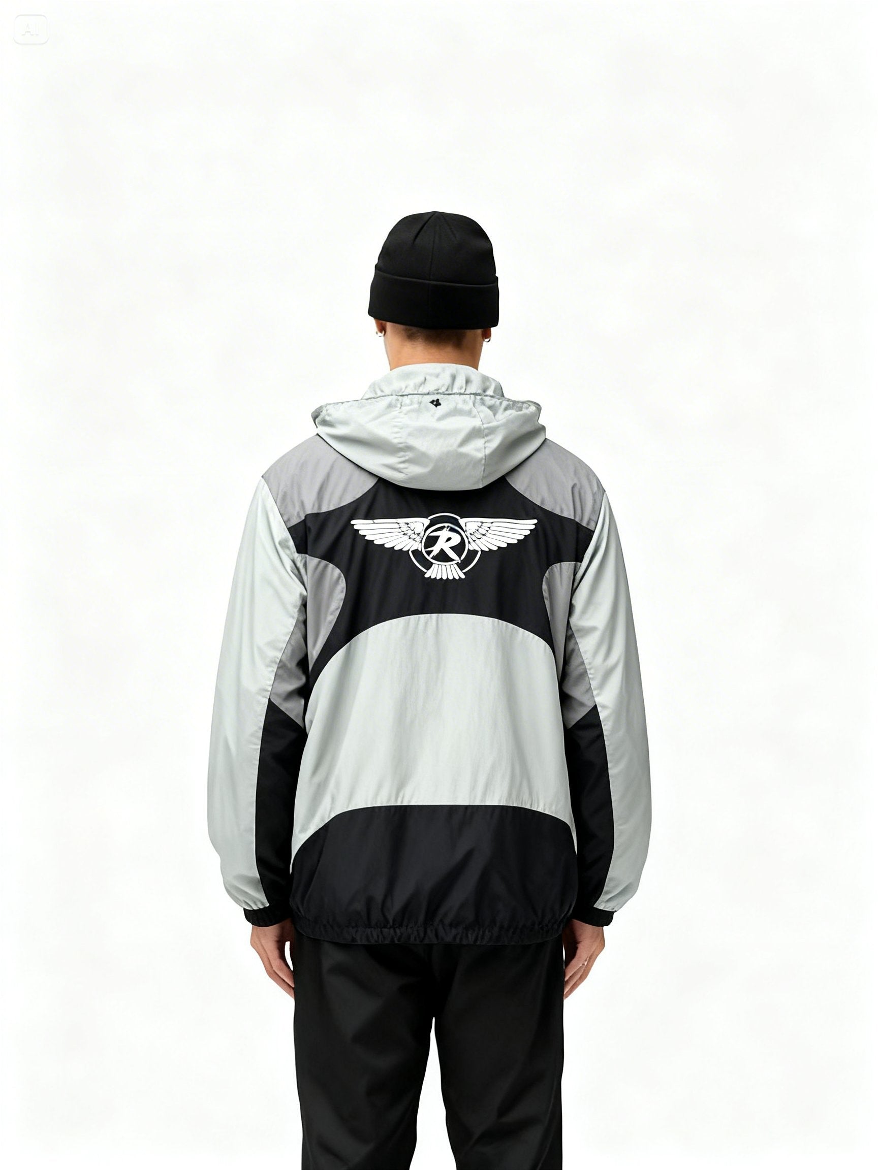 GREY WINDBREAKER