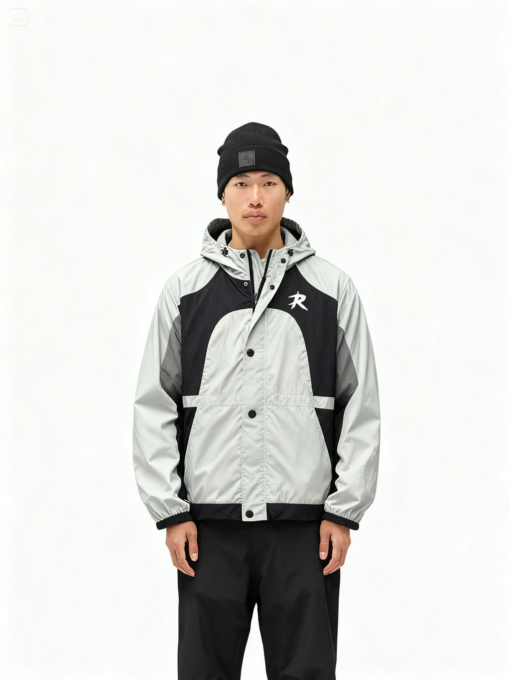 GREY WINDBREAKER