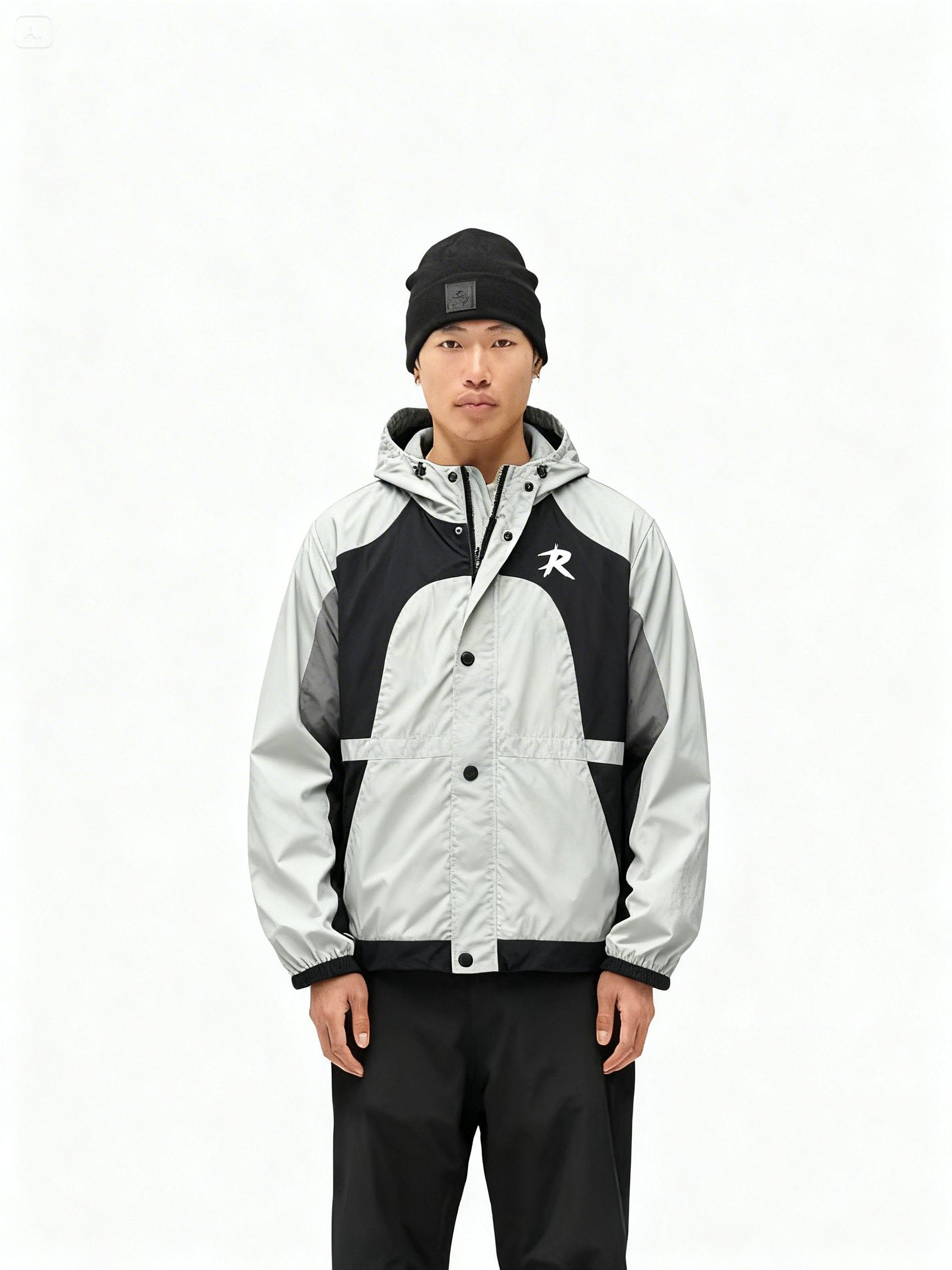 GREY WINDBREAKER
